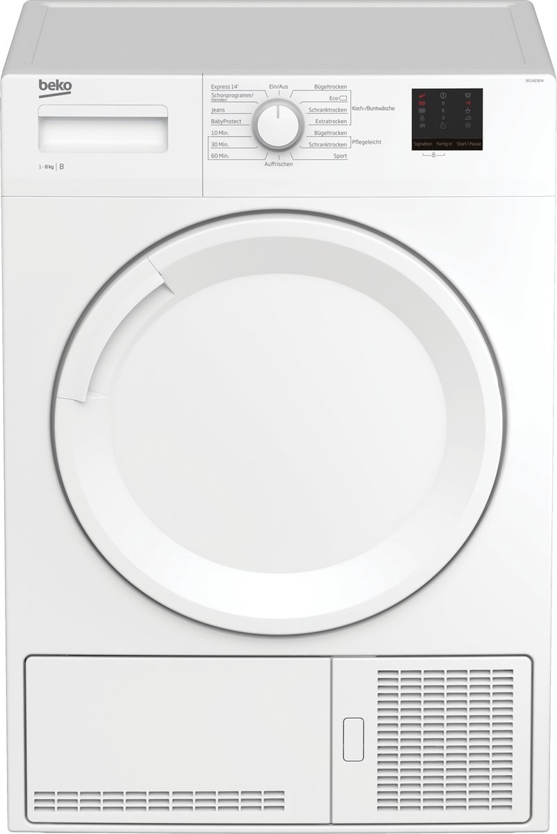 Beko DCU 8230 N wasdroger Vrijstaand Voorbelading 8 kg B Wit