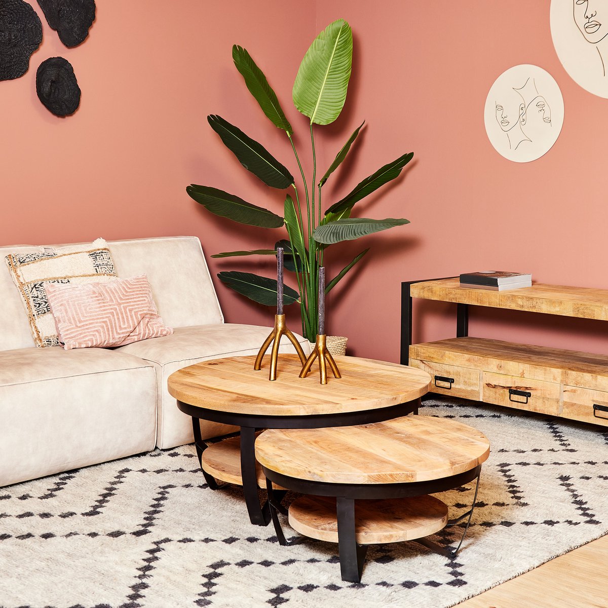 Starfurn Salontafel paras | 90 cm 90 x "40" in . x 90