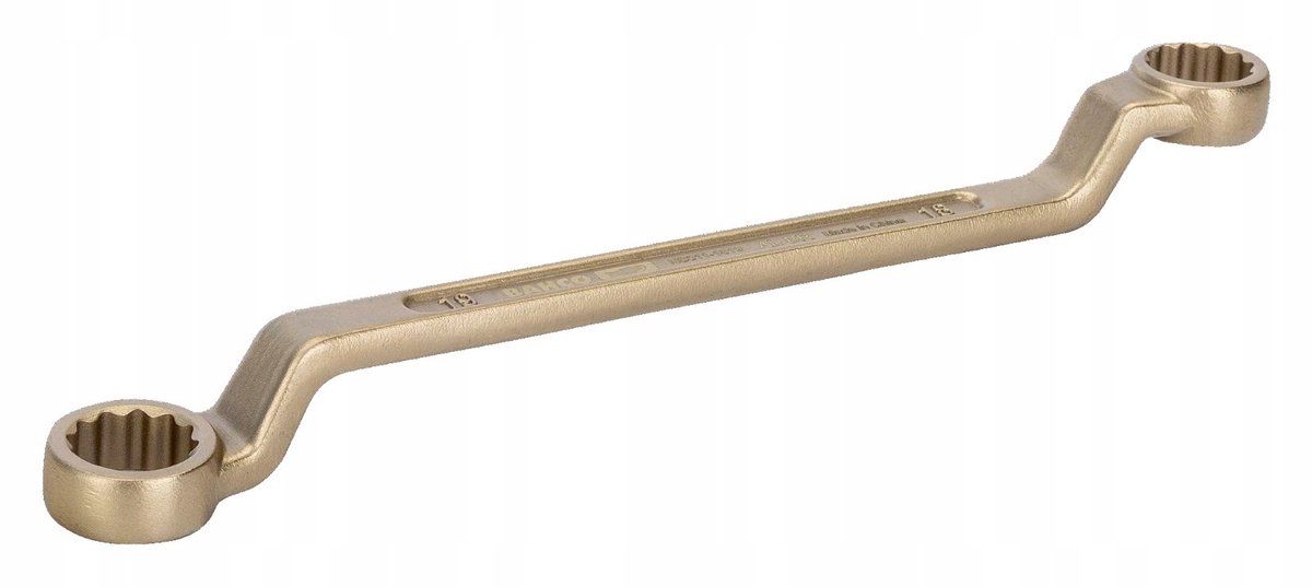 Bahco Ringsleutel | doorgezet | vonkvrij | aluminium brons | 200 mm | 17 mm x 22 mm - NS011-2729