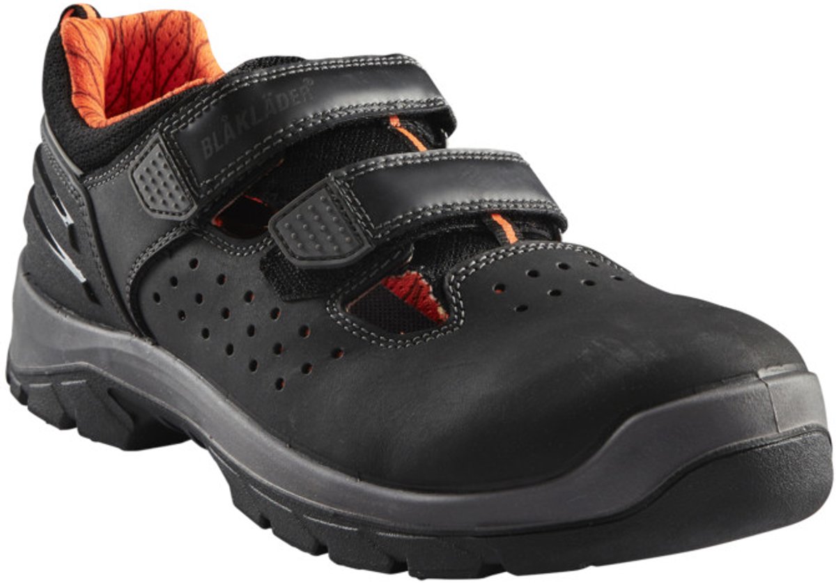 Blåkläder Veiligheidsandaal 2449 S1 Laag | Zwart/Oranje | Maat 41 - 00.183.003.41