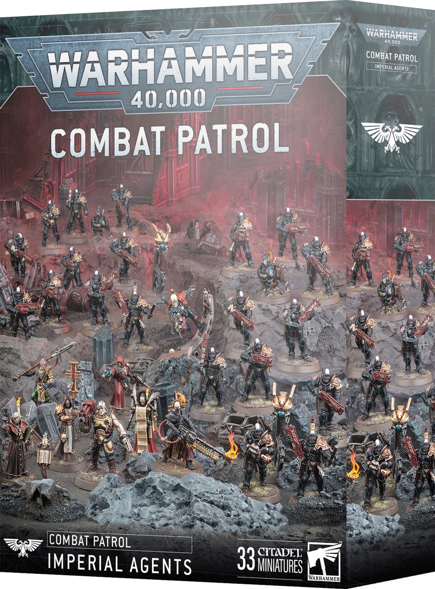 Beeldje Games Workshop Warhammer 40k - Patrouille Agents Imperiaux (2024) (x33)
