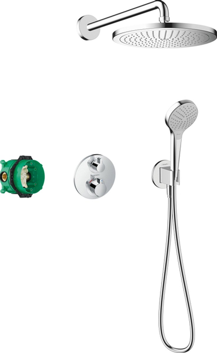 Hansgrohe Croma - Inbouw Doucheset - Ecostat thermostaat - 280mm hoofddouche - Chroom