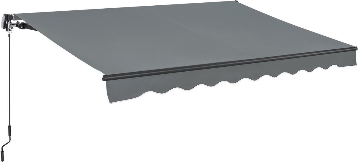 Zonnescherm / Luifel - 300 x 250 cm - Donkergrijs zonwering