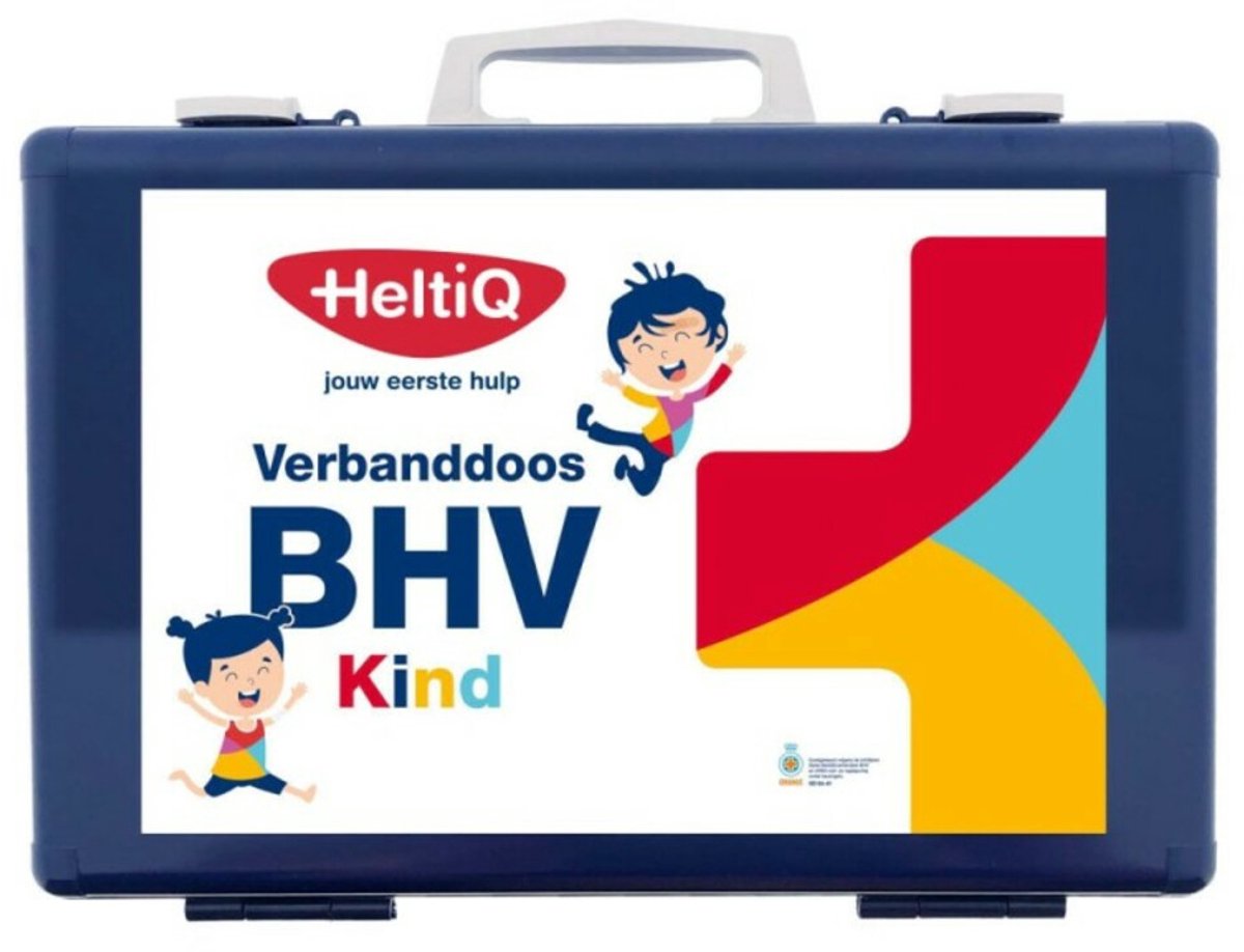 3x HeltiQ BHV Verbanddoos Modulair Kind Blauw