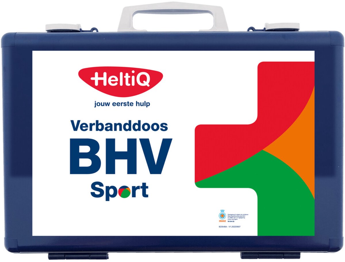 3x HeltiQ BHV Verbanddoos Modulair Sport Blauw