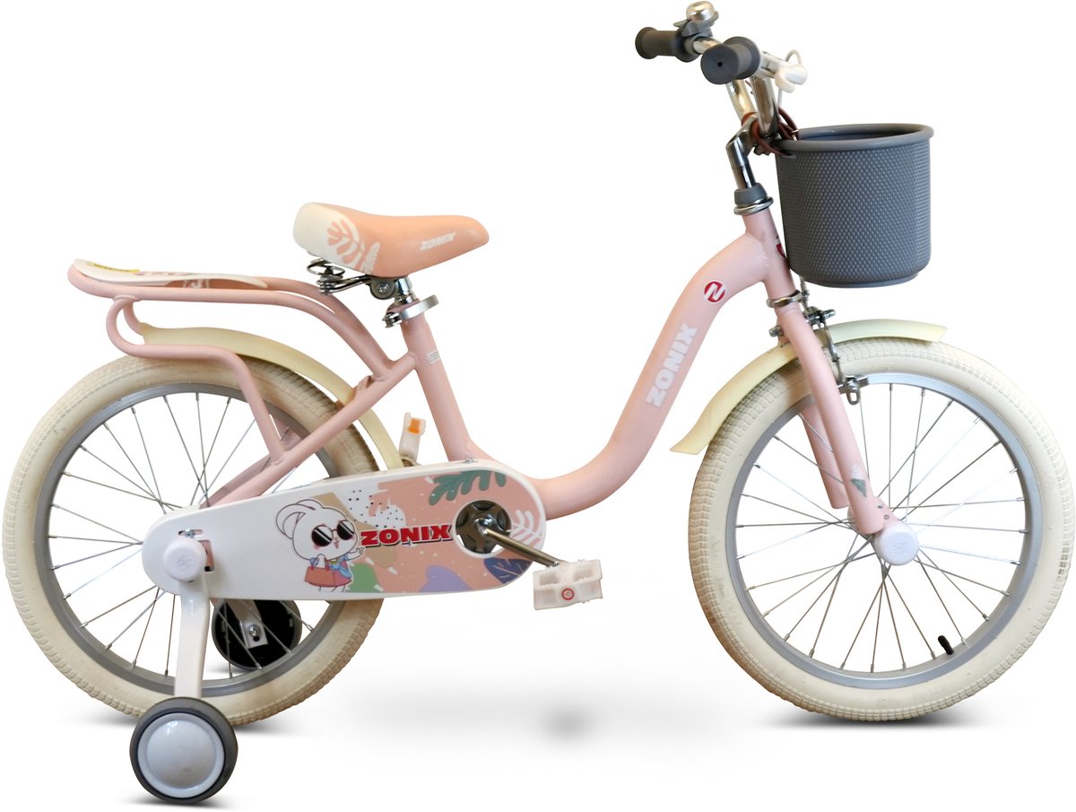 Zonix Meisjesfiets 18 Inch Licht Pastelroze Kinderfiets Met Zijwieltjes Voor Meisjes Van 5 Tm 7 Jaar Geschikt Voor Kledingmaat 110-123 | Welhof; Dé Outlet Store Van De Benelux