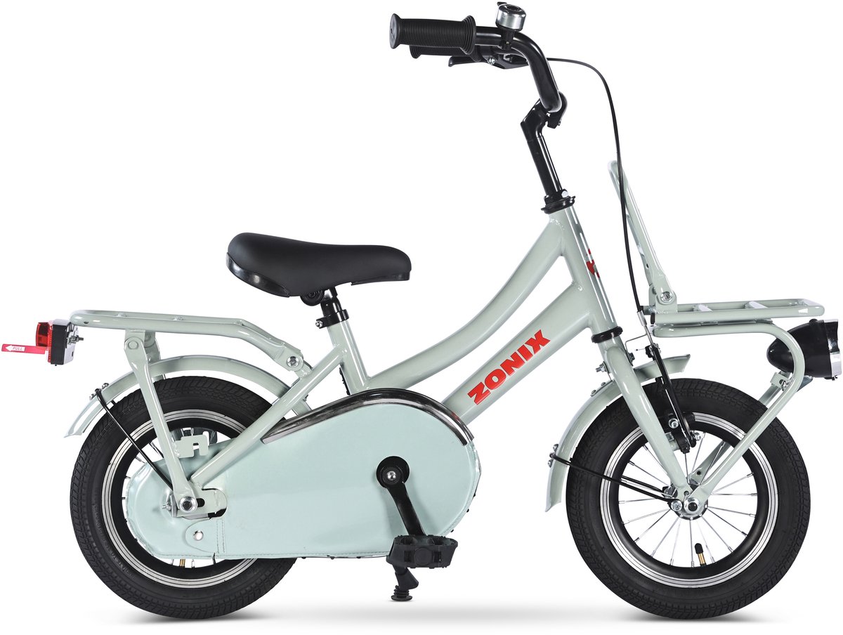 Zonix Meisjesfiets 12 Inch Mint Grey Kinderfiets Transport Voor Meisjes Van 2 Tm 4 Jaar Geschikt Voor Kledingmaat 90-105 | Welhof; Dé Outlet Store Van De Benelux