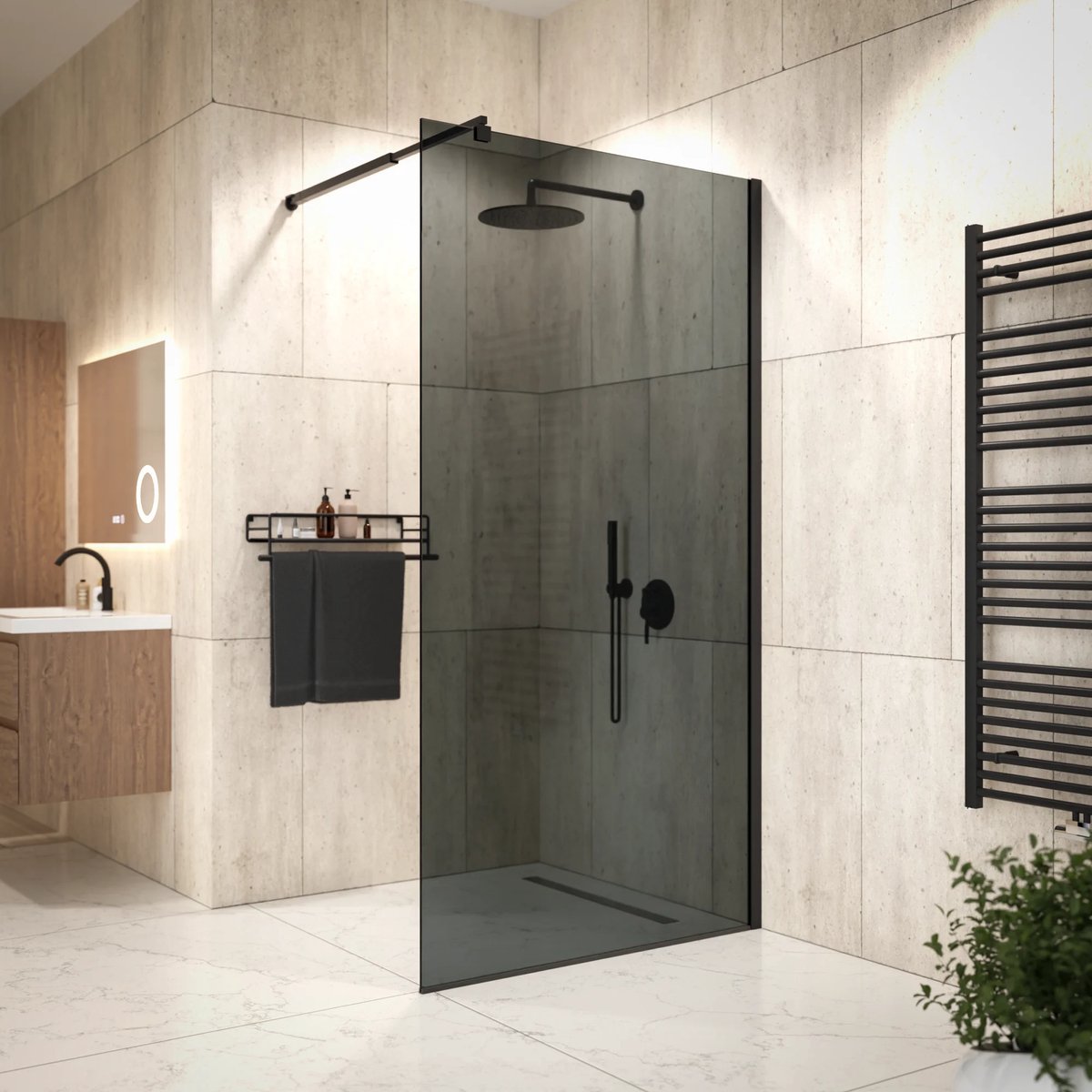 Mirlux Douchewand nova 100x200cm pre order