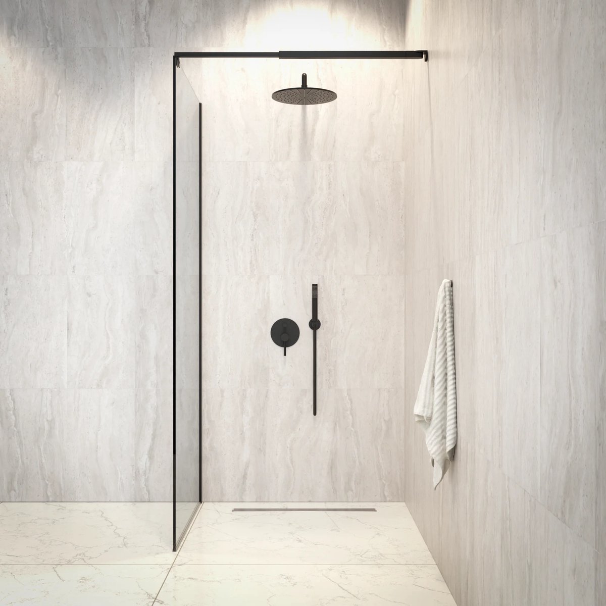 Mirlux Douchewand aris 80x200cm pre order