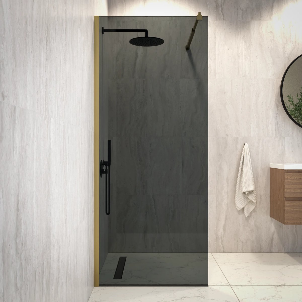 Mirlux Douchewand vero 80x200cm pre order