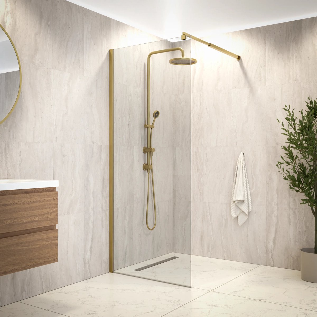 Mirlux Douchewand elva 80x200cm pre order