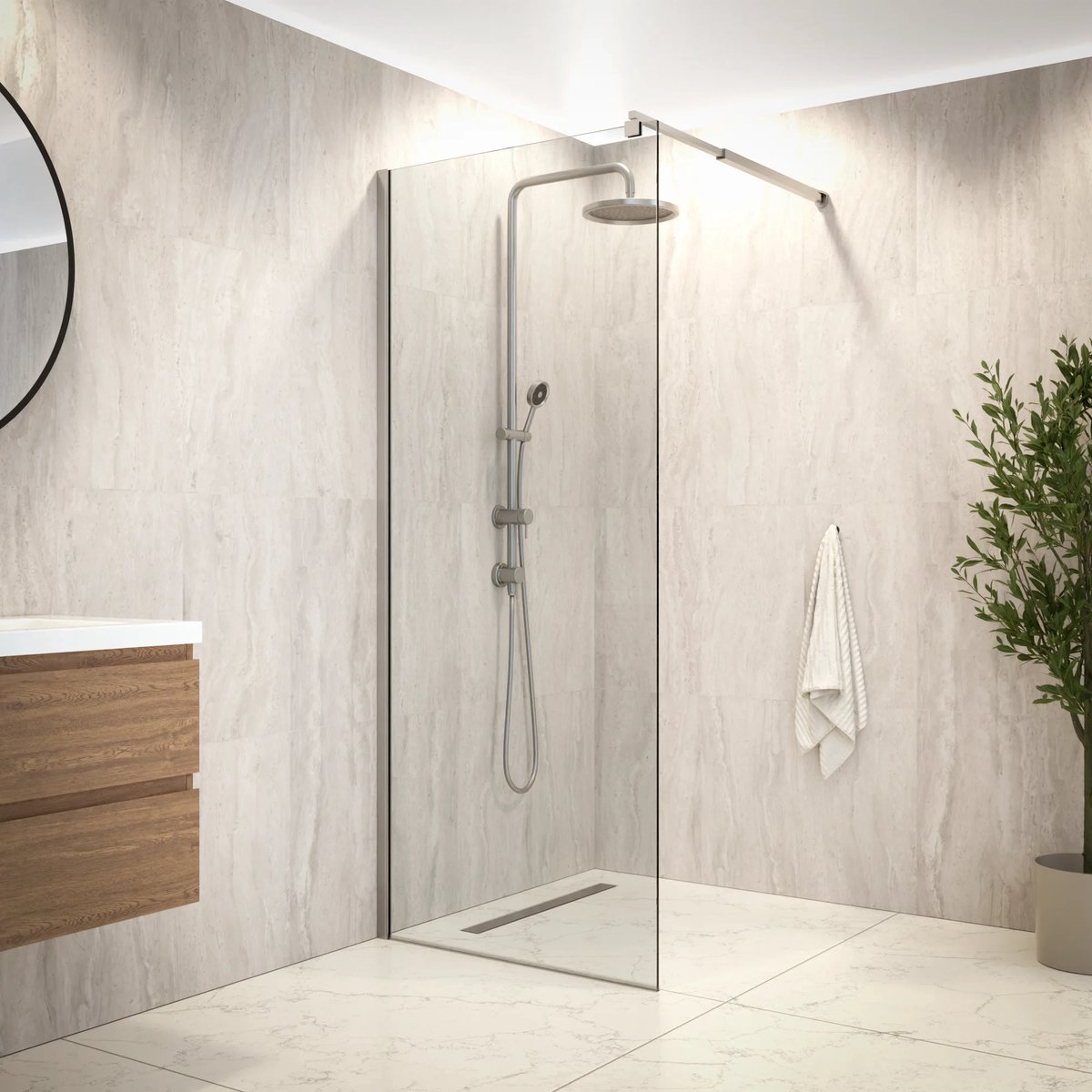 Mirlux Douchewand zaro 80x200cm pre order