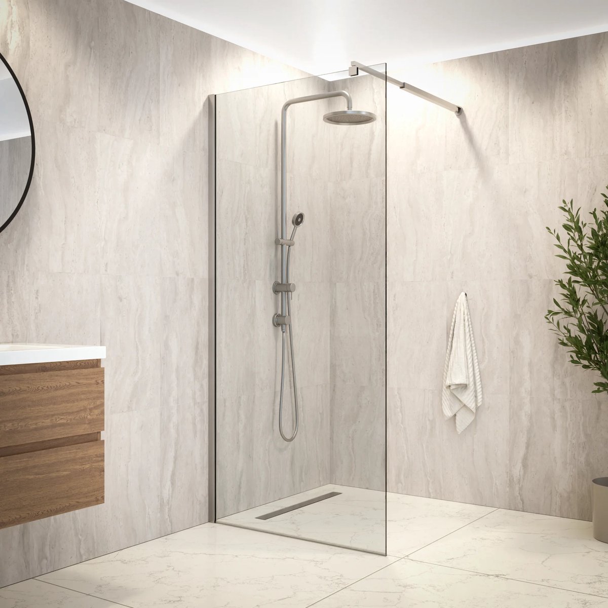 Mirlux Douchewand zaro 90x200cm pre order