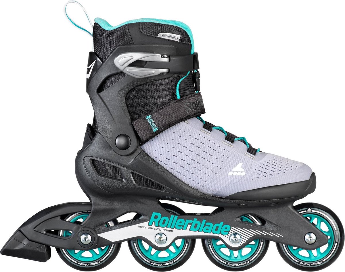Rollerblade - Zetrablade Elite Black/Powder Blue - Recreatie Fitness Skates - 38.5