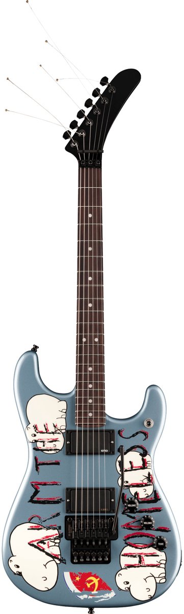 Fender Tom Morello Arm The Homeless Stratocaster, Blue Ice Metallic RW