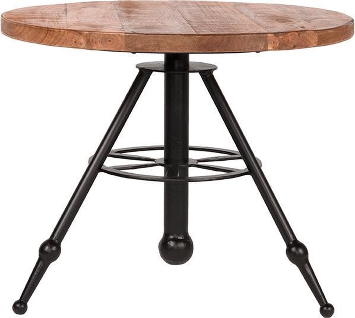 Label51 Salontafel solid rough mangohout rond 60 cm