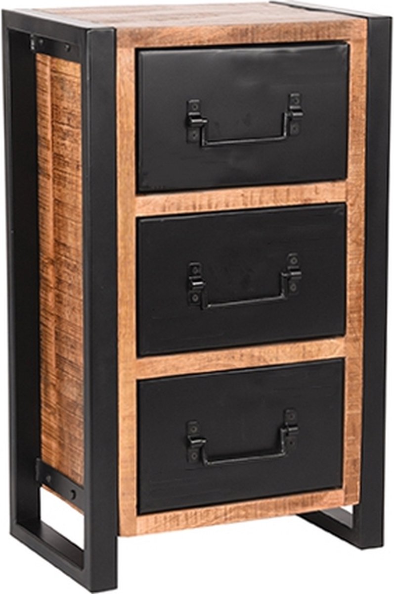 Label51 ladekast brussels rough mangohout 45x30x75 cm