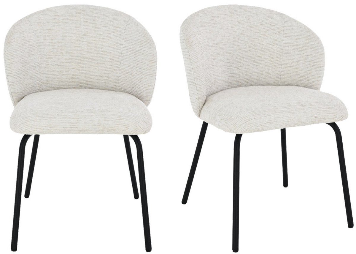 CaliCosy Set van 2 stoelen met gestoffeerde zitting en rugleuning vesper
