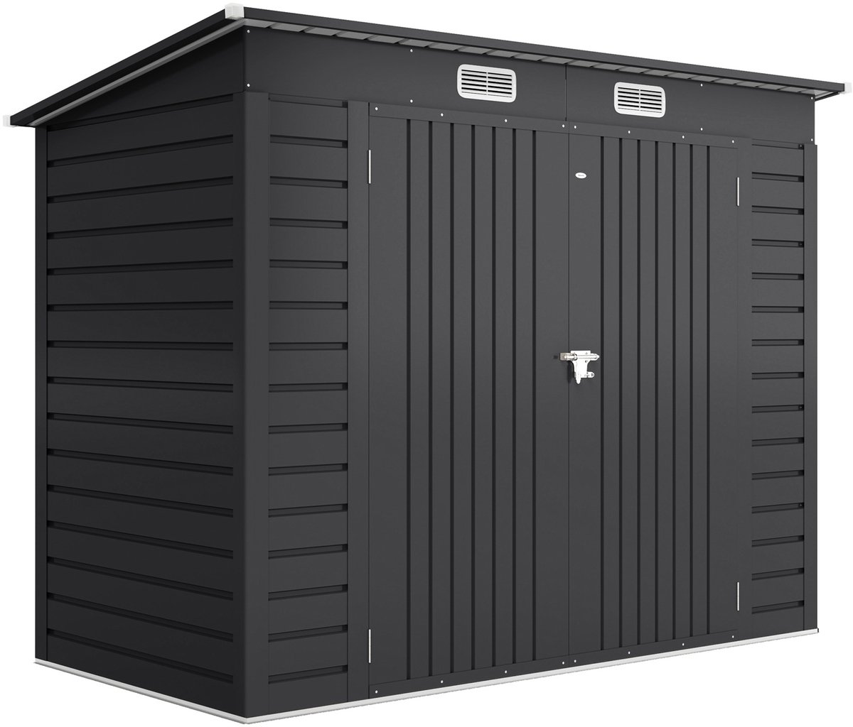 4goodz Gereedschapsschuur metaal met dubbele deuren 249x121x183cm -
