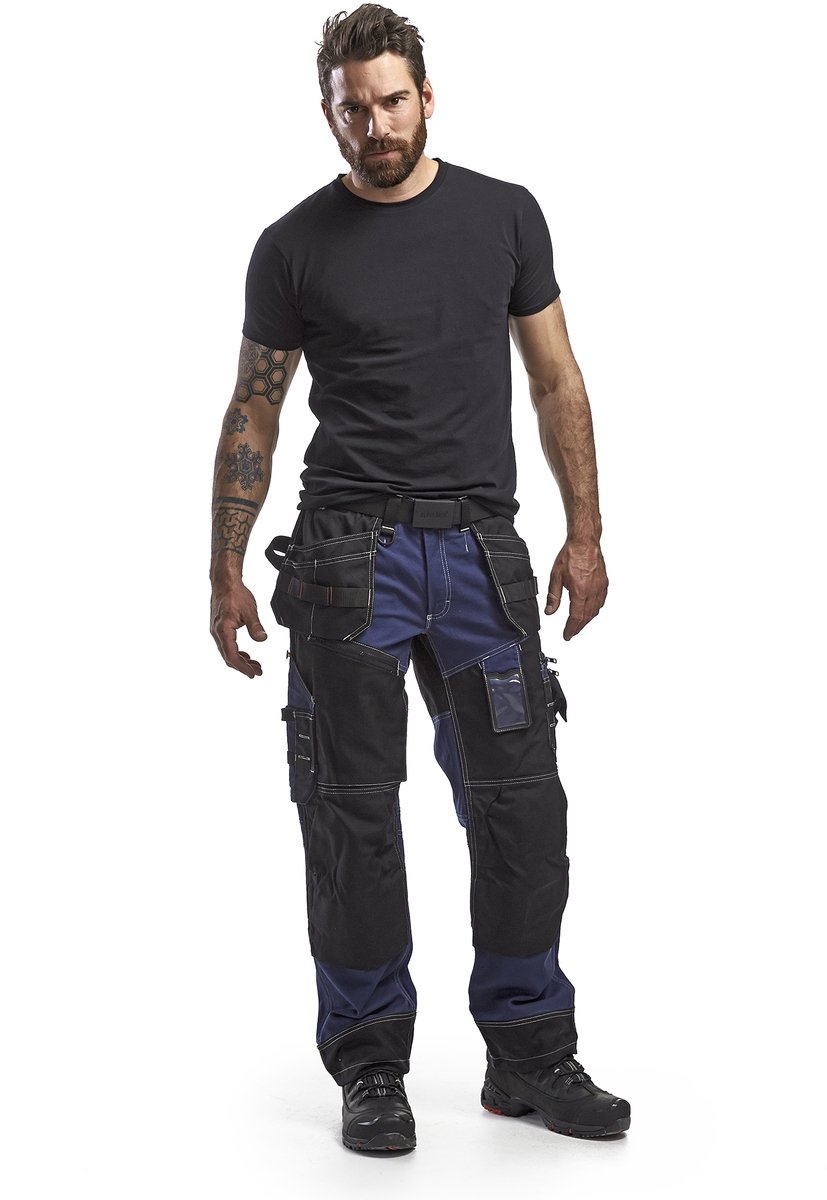 Blåkläder Werkbroek X1500 15001370 | Marineblauw/Zwart | Maat C52 - 7330509421987