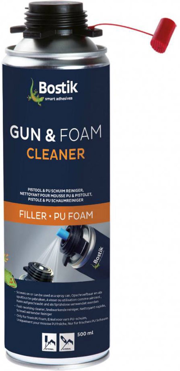 Bostik Gun & Foam Cleaner | 500 ml | (12 stuks) Transparant - 30607097