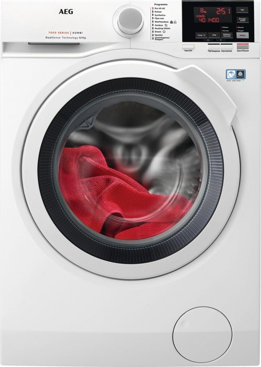 AEG L7WB86GW - Was/droogcombinatie - 8kg wassen 4kg drogen - Woolmark Blue