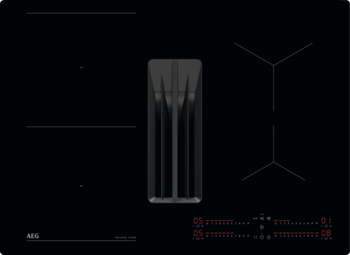 AEG TCH74B01FB 6000 serie ComboHob Bridge kookplaat met afzuiging