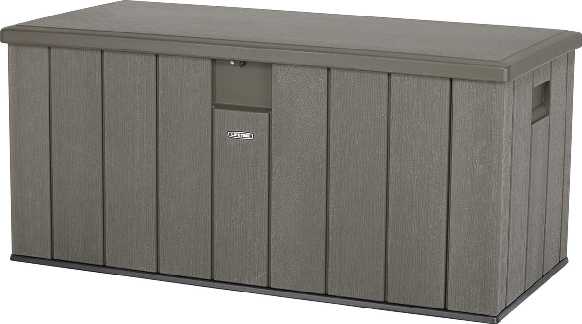 Lifetime Kunststof kussenbox 570 ltr tuinkist 72x151x69cm donker