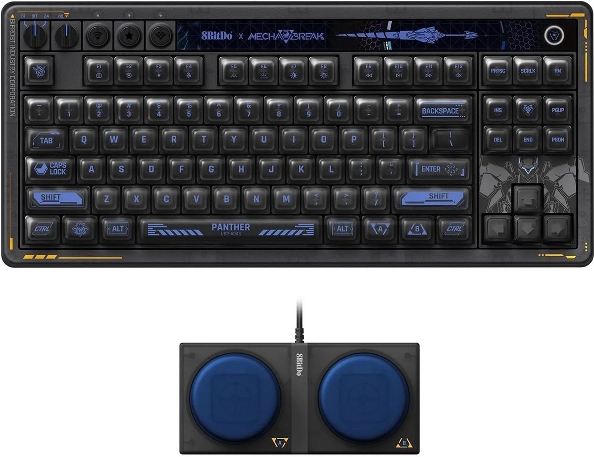 8BitDo Retro 87 Mechanical Keyboard - Mecha Break Edition