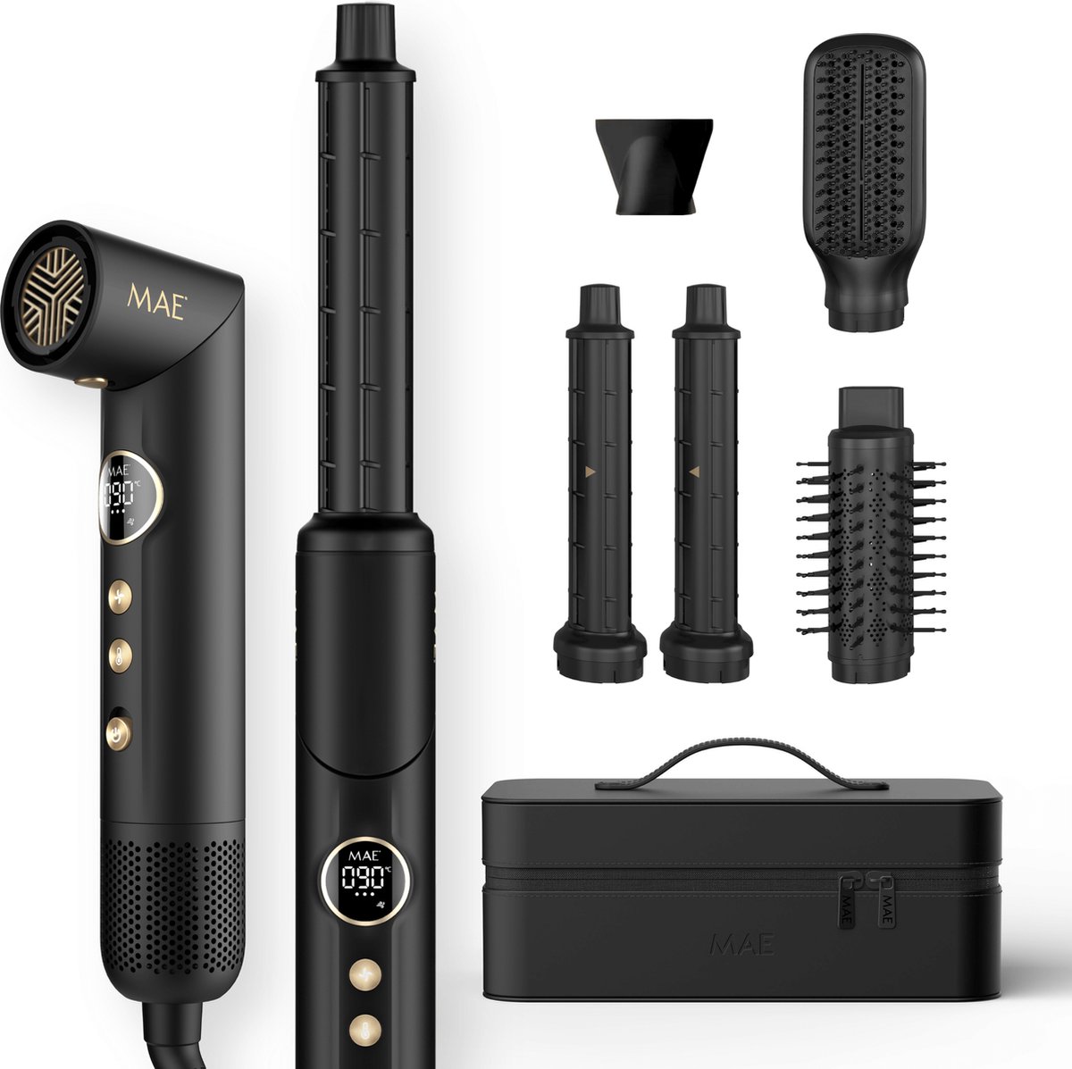 MAE Airstyler Pro II haarstyler zwart