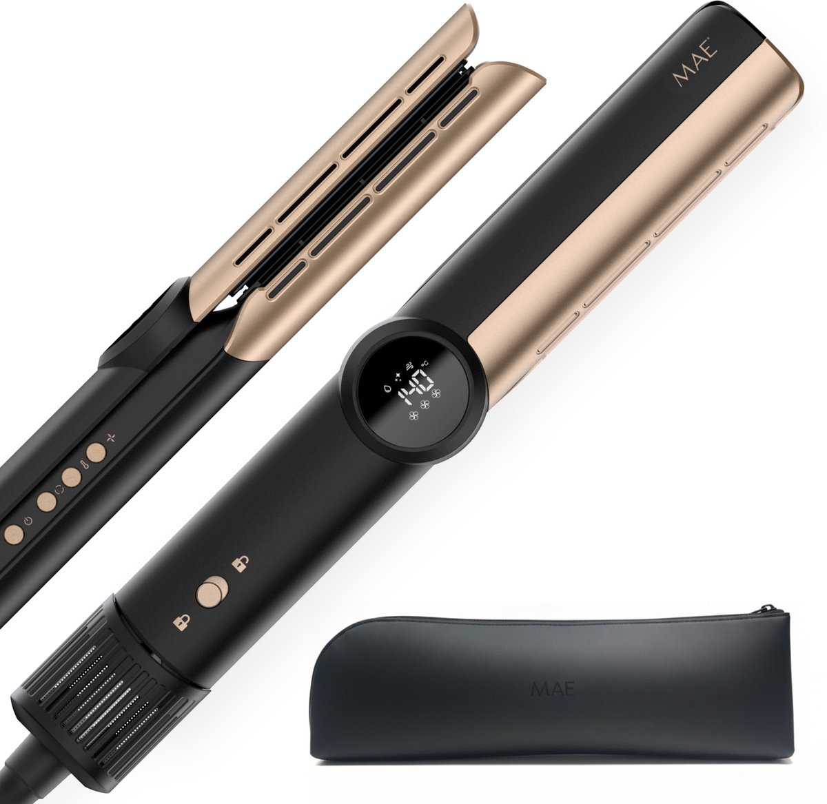 MAE Wet2Dry stijltang zwart