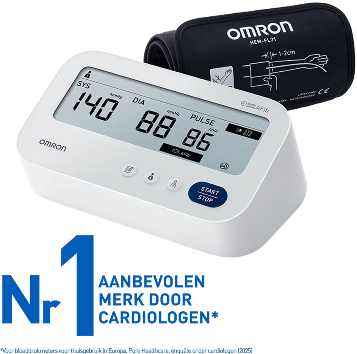 Omron M3 Comfort AFib Bloeddrukmeter | 1 stuk