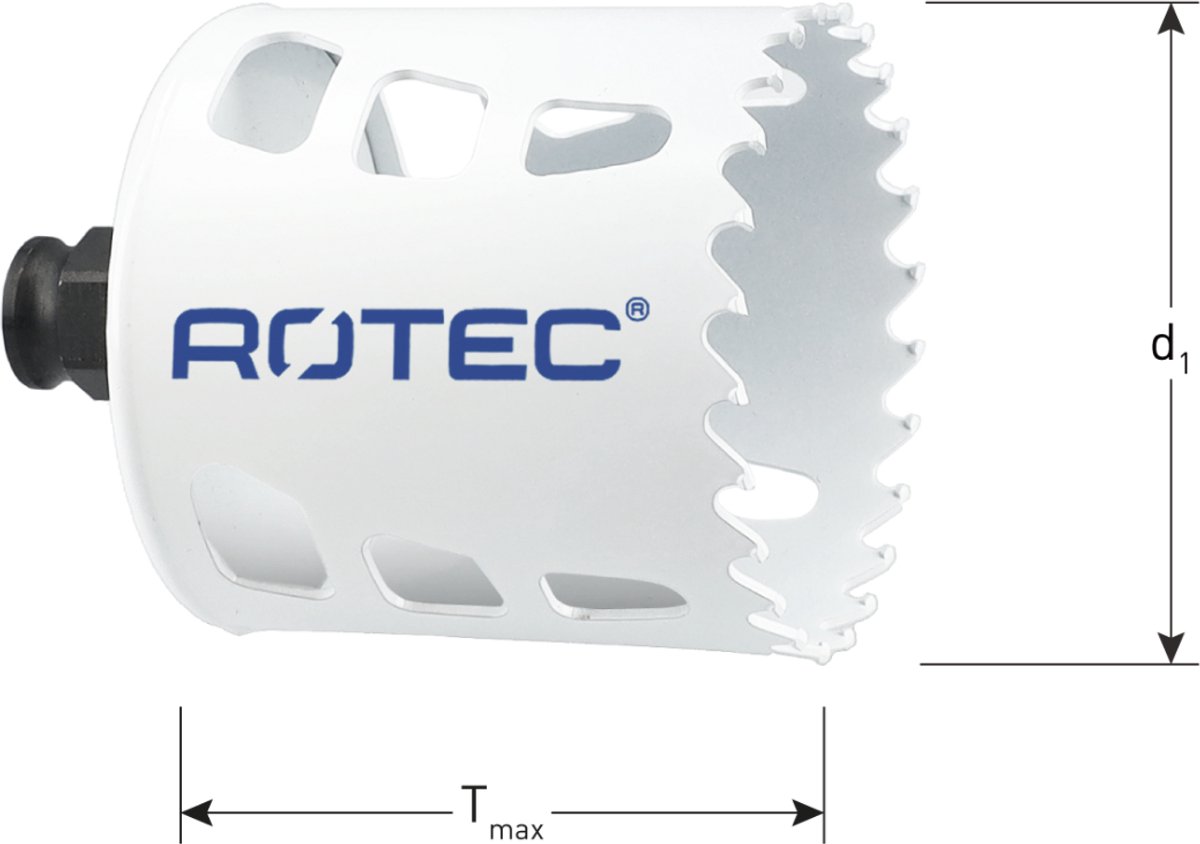 Rotec HM-Gatzaag | Tandsteek 8mm | Tmax=60 | Ø127 - 531.2127
