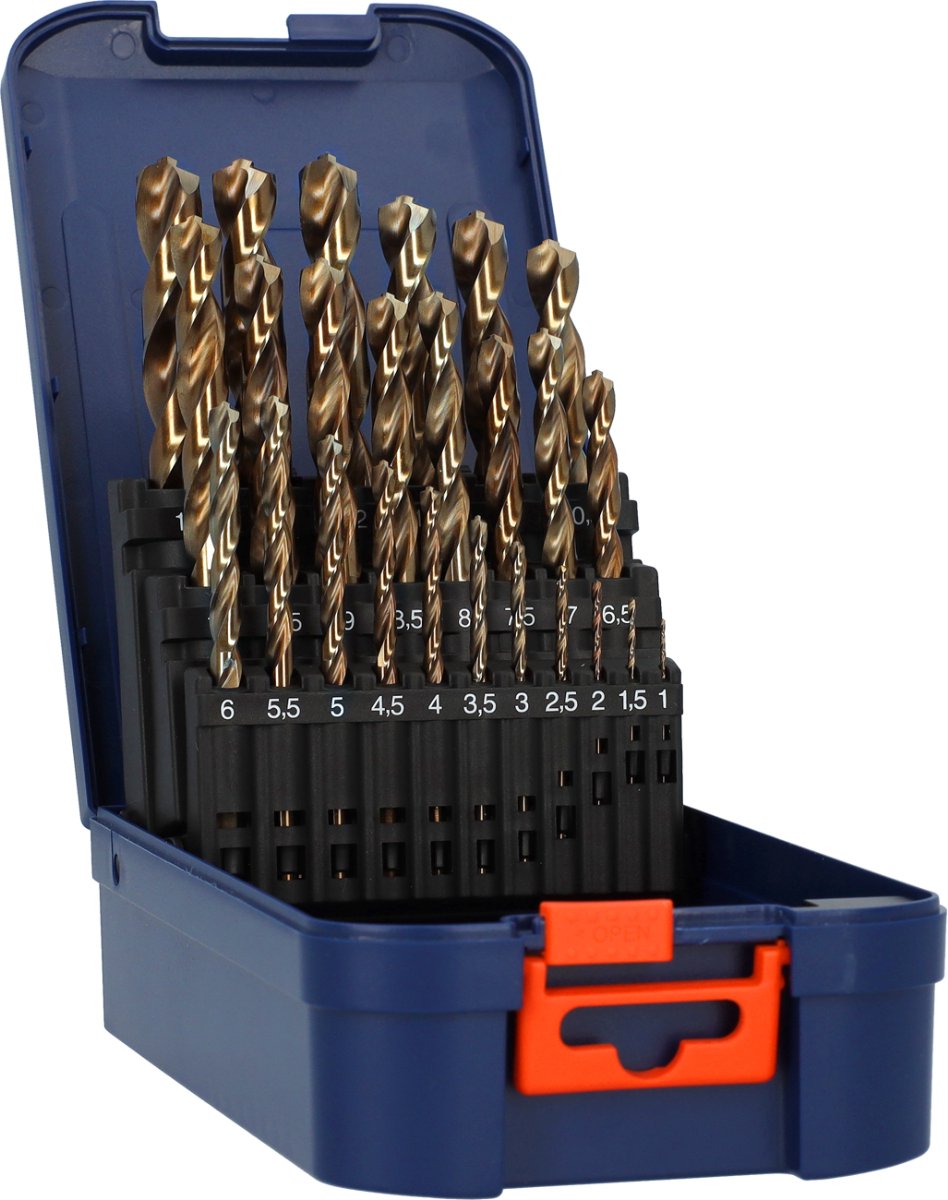 Rotec Spiraalborenset | 116 | DIN 338 | TOP-X | 25-dlg | ø1-13 ABS - 900.0065