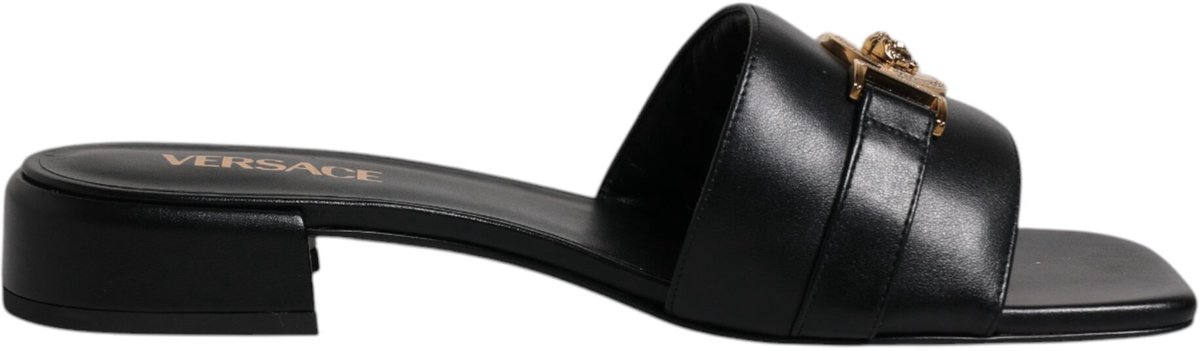 Medusa Boucle Leren Slides