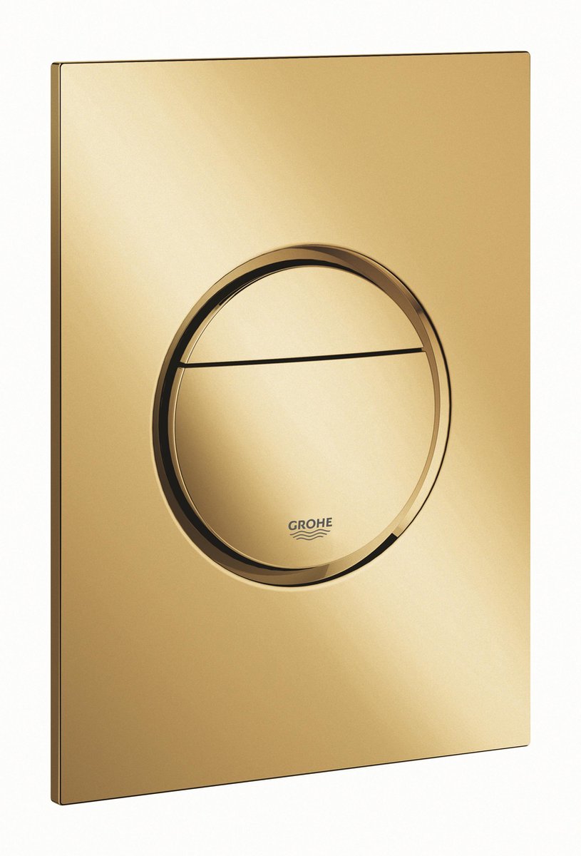 GROHE Nova Cosmopolitan S - Bedieningspaneel Toilet - Dual Flush - Cool Sunrise (glanzend goud) - Slank formaat