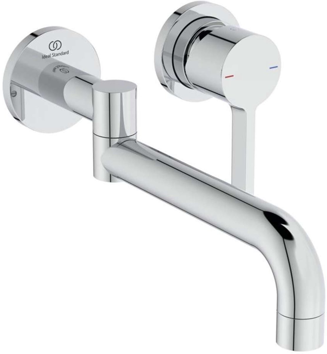 Ideal Standard Gusto - Inbouw wastafelkraan - 2-gats installatie - chroom