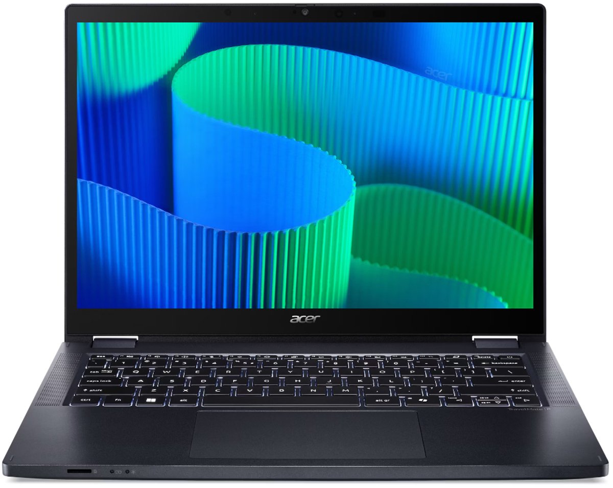 Acer TravelMate P4 Spin 14 TMP414RN-54-TCO-7328 - 2-in-1 Convertible - Intel Core Ultra 7 155U - 32GB RAM - 1TB SSD - Blauw