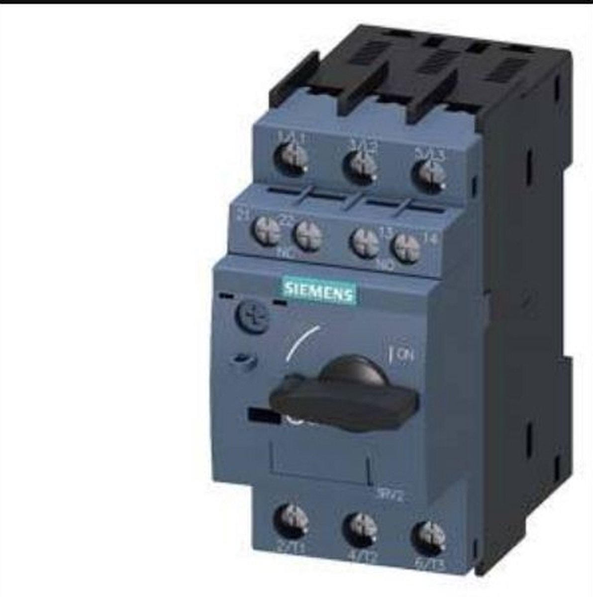 Siemens 3RV2011-1FA15 Vermogensschakelaar 1 stuk(s) Instelbereik (stroomsterkte): 3.5 - 5 A Schakelspanning (max.): 690 V/AC (b x h x d) 45 x 97 x 97 mm