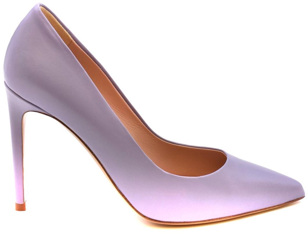 Leren Puntige Sleehakken