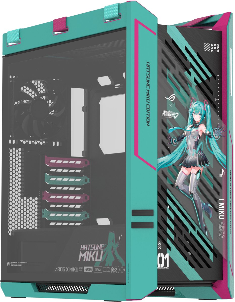 ASUS ROG Strix Helios II Hatsune Miku Edition midi tower behuizing