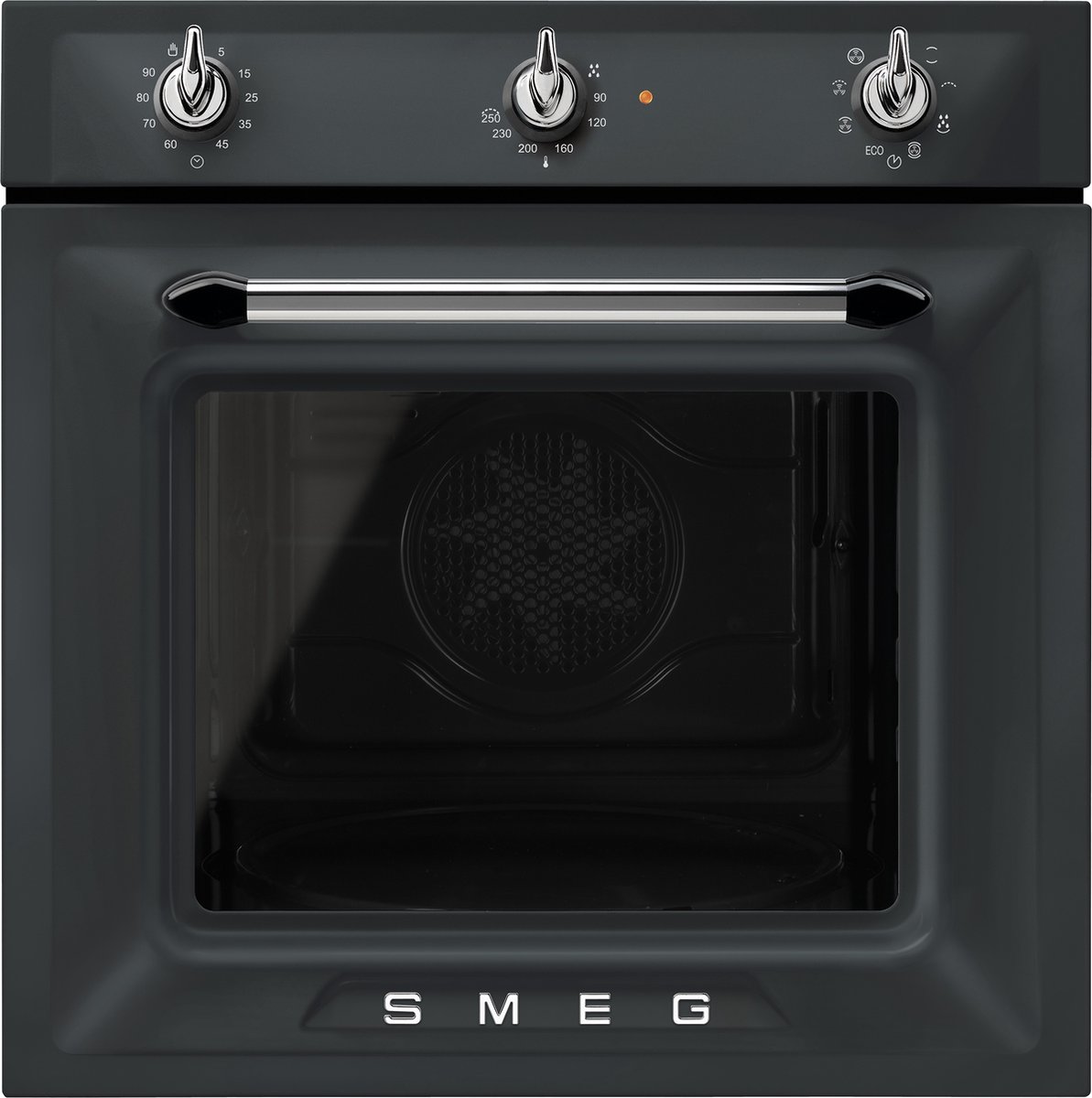 SMEG SF69M3TNO Victoria Esthetisch Thermogeventileerde Inbouw Oven - 60 cm - Mat Zwart
