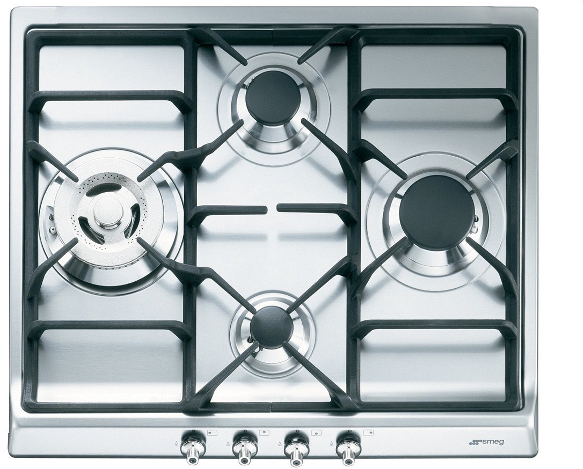 Smeg SDR60XG3 - Gaskookplaat - 4 zone(s) - Roestvrijstaal