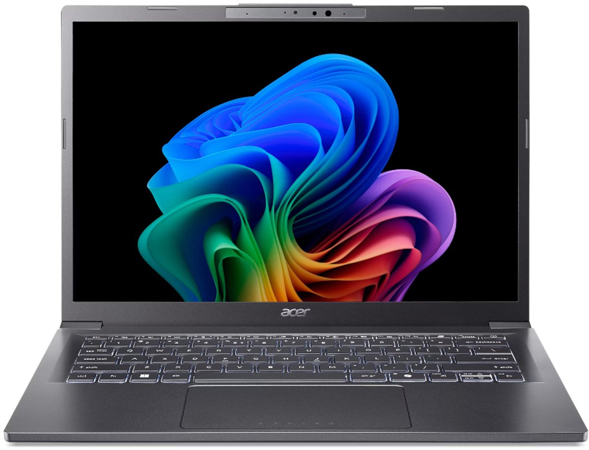 Acer Aspire 14 AI A14-52M-76A0 - Laptop - Intel Core Ultra 7 256V 16GB 512GB OLED 14"WUXGA - Grijs