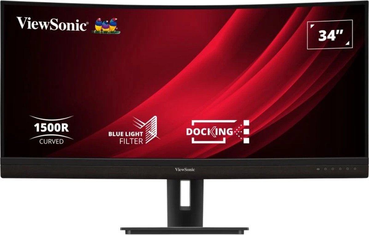 34 inch - Curved - UltraWide Quad HD VA LED Monitor - 3440x1440 - HAS / RJ45 / USB-C