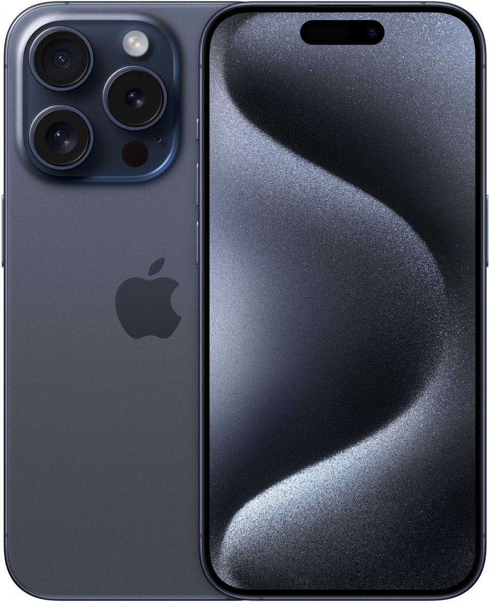 Apple iPhone 15 Pro - 256GB - A17 Pro-chip - Blauw Titanium