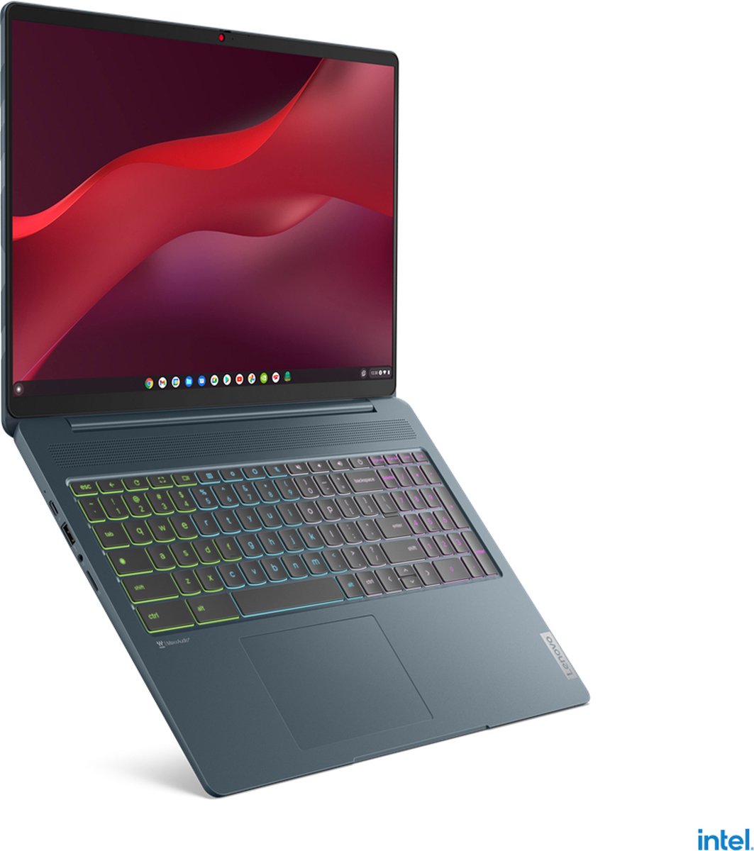 Lenovo IdeaPad 5 - Chromebook - Intel Core i3-1215U 8GB LPDDR4x-SDRAM 256GB SSD 40.6 cm (16") 2.5K 2560 x 1600 IPS Blauw