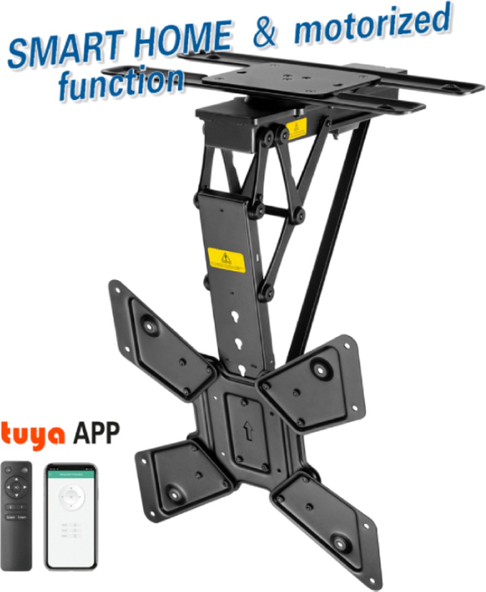My Wall HL46ML TV-plafondbeugel Met afstandsbediening 58,4 cm (23) - 165,1 cm (65) Plafondhouder, Kantelbaar, Zwenkbaar, Gemotoriseerd, Met elektromotor