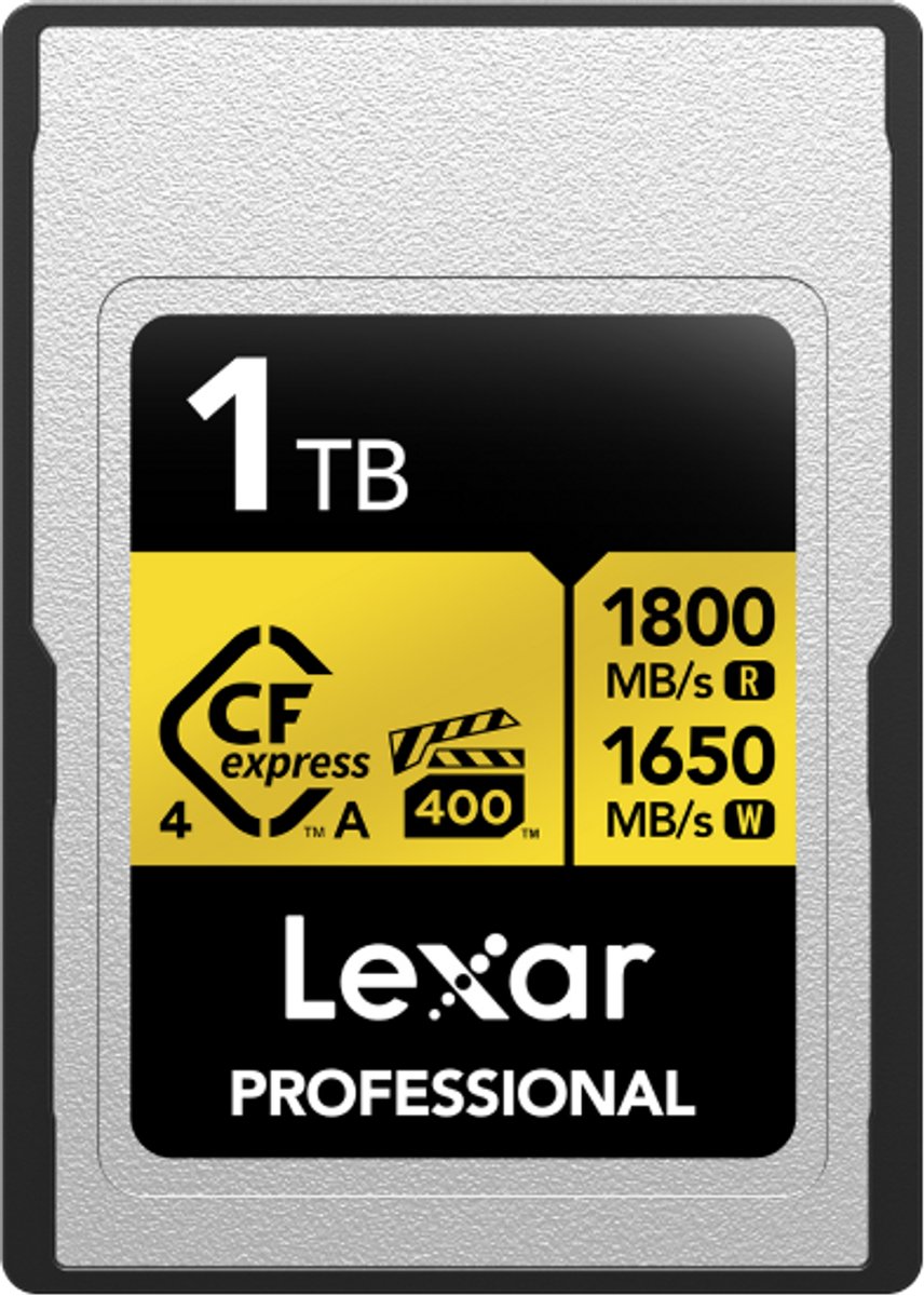 Lexar 1TB CFexpress PRO Type A Gold 4.0 Series R1800/W1650MB/s - VPG400