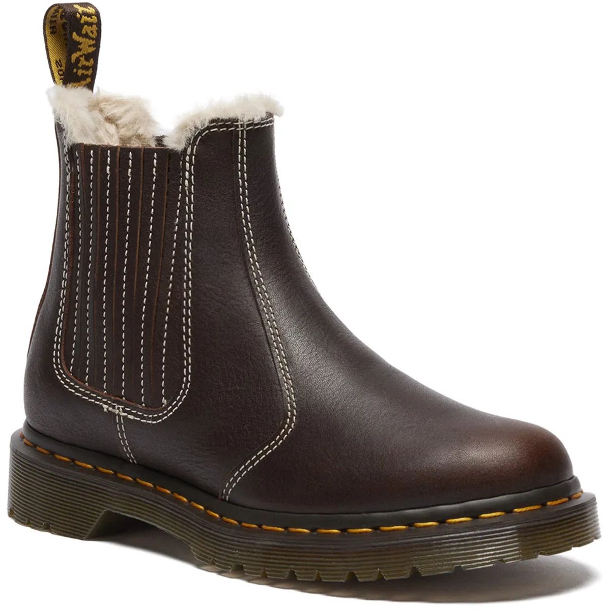 Dr. Martens 2976 Leonore II Chelsea Leren Dames Bruine Laarzen